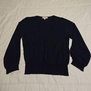 Michael Kors Navy Blue Blouse